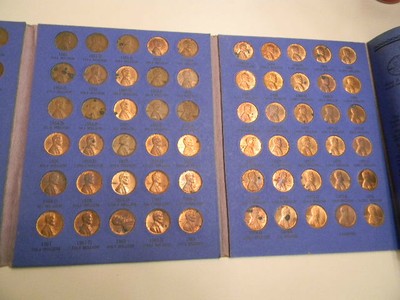 Lincoln Cent Collection Starting 1941 to 1976 Number Two Book Complete 90 Coins