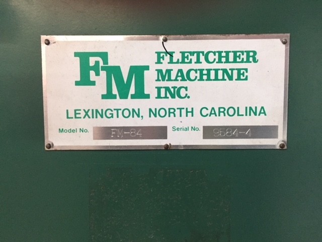 FLETCHER FM-84 DUPLEX SLITTER FOR FOIL, NONWOVENS AND FILM