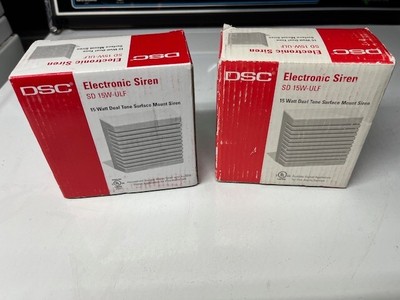 2 Pack DSC Electronic 15W Dual Tone Surface Mount Siren SD 15W-ULF