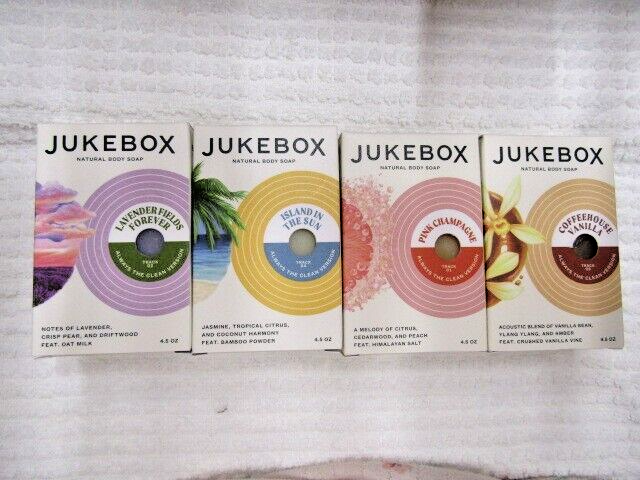 JUKEBOX BODY SOAPS~~U PICK ONE FROM 4 DIFFERENT SCENTS~~NATURAL BODY SOAPS 4.5oz