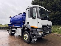 2018 18 Mercedes Arocs 1824 E6 4X4 2024 GK&N 2000gln vacuum tanker water re-fill