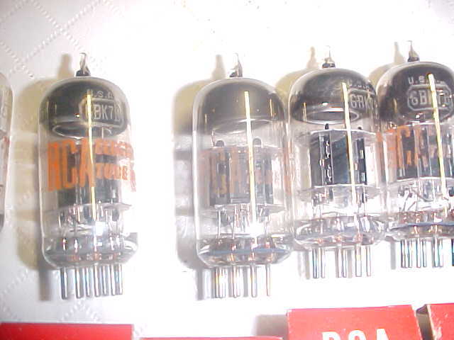 5 NOS NIB  RCA 6BK7 B Medium Mu Twin Triode Audio Amp Hi Fi Stereo Vacuum tubes