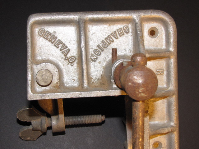 Vintage Champion Corner Bench Vise Clamp On Table Tool Vice Hobby Machinist ALUM