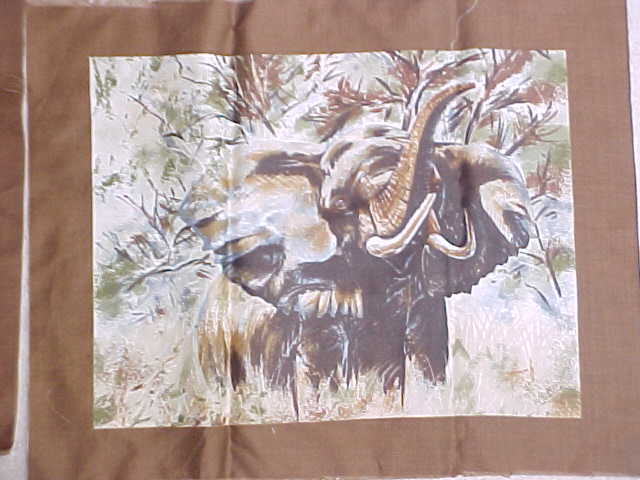3 Different Jungle Animal  Prints 11.5X14.5 inch Pillow Top Quilt Squares