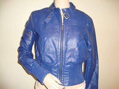 NWT BEBE PERF ZIP BOMBER WITH SLEEVE JACKET SIZE M