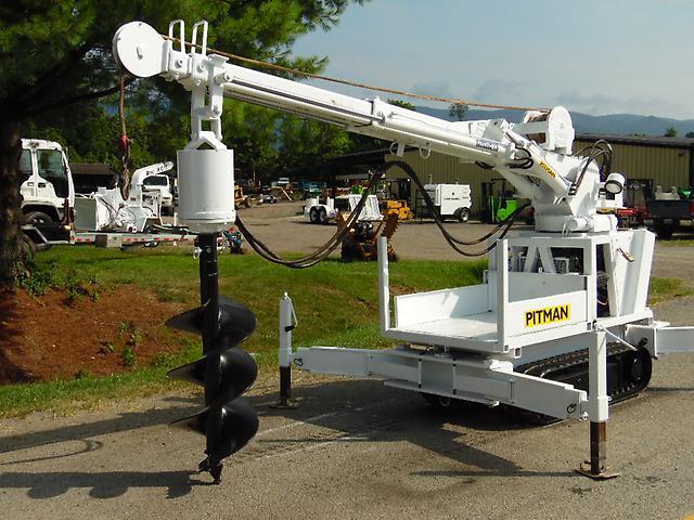 2000 PITMAN PANTHER 4000T RUBBER TRACK BACK YARD DIGGER DERRICK MINI CRANE