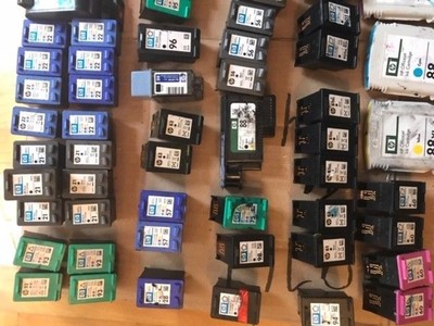 Lot of 125 Empty HP ink Cartridges
