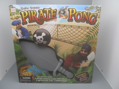 Pirate Pong Table Top Game Sword Paddles Eye Patch Toy by Cortex Toys