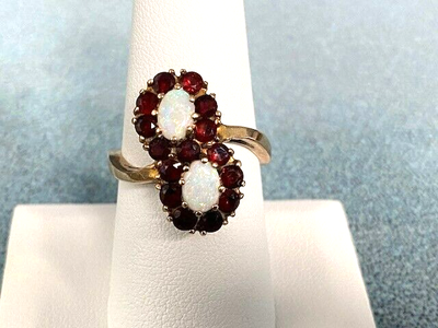 Vintage garnet 2024 rings ebay