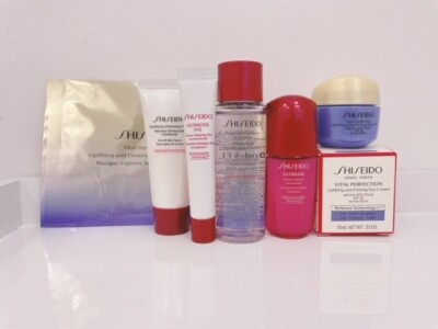 SHISEIDO  VItal Perfection Basic Skin care Deluxe Sample Set - 6 pcs