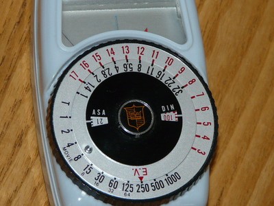 Nice Vintage SKY BLUE GOLD CREST - Exposure - Light Meter - Made in Japan