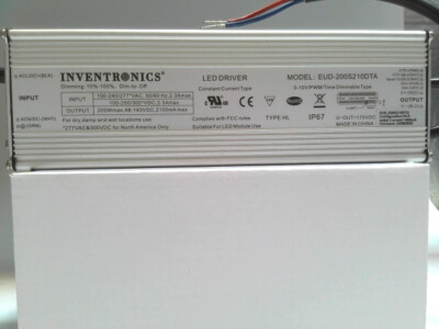 INVENTRONICS EUD-200S210DTA 48-143V, [0-10V, PWM], IP67 LED Driver DIMM. 1/PACK