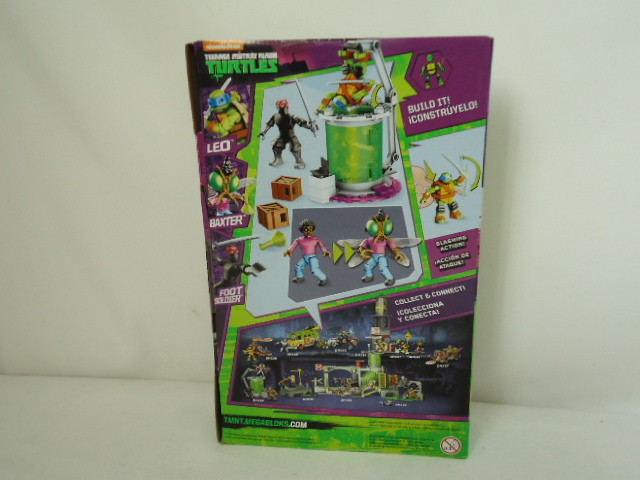 B36 Mega Bloks Nickelodeon Teenage Mutant Ninja Turtles Baxter Mutation Lab- New