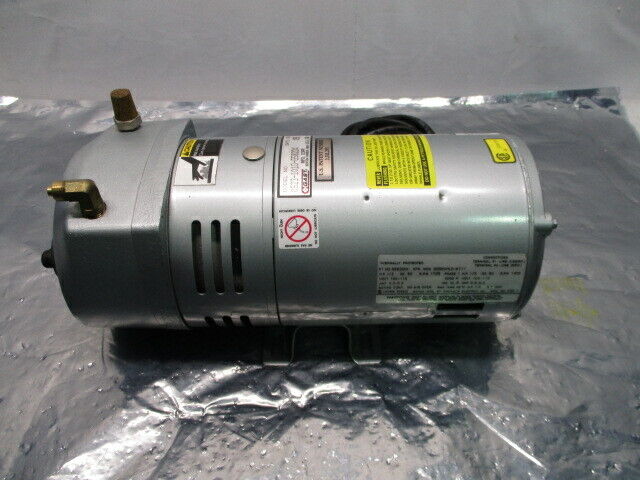 Gast MFG 0523-1010-G582DX Vacuum Pump, Emerson G582DEX Motor, 100823