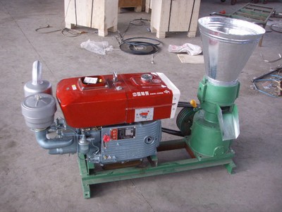 15hp Diesel powered Pellet Mill w/electric start. USA In Stock. Free Shipping!