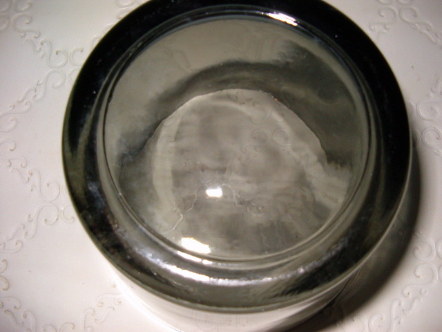 COLLEGE FRATERNITY -  ALPHA PHI, Gray Glass Bowl Heavy/Thick  1 lb 12.6 oz & 5