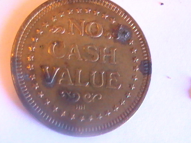 TOKEN BROOKSIDE CAR WASH TOKEN TR 17 M CHESTER NY NO CASH VALUE