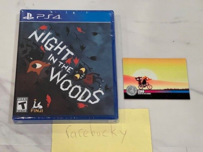 Night In The Woods (PS4 Playstation 4) NEW SEALED W/CARD, MINT RARE LRG RELEASE!