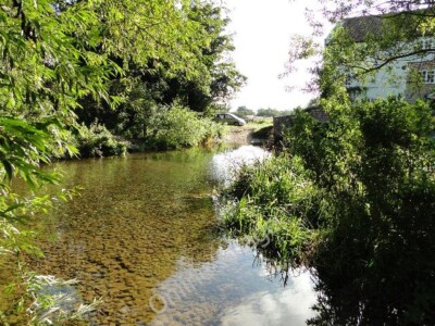 Photo 6x4 Ford at Sculthorpe mill The crystal clear water of the River We c2010