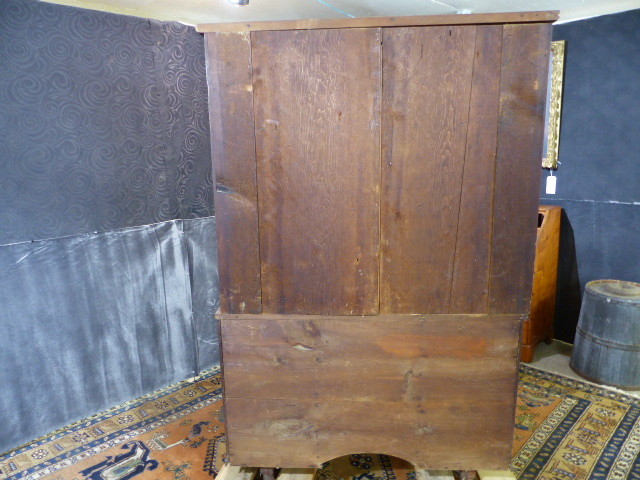 19thc antique cherry secretary bookcase desk made in orwell vt circa 1850