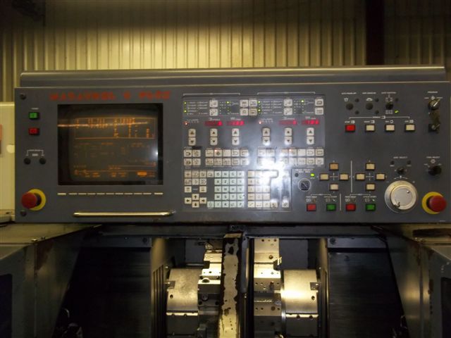 MAZAK DUAL TURN 20 CNC LATHE WITH LOAD / UNLOAD CONVEYORS.