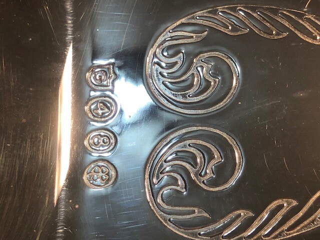 GERITY G48 Silver Plated Cake Pie Pastry SERVER With Box, Tarnish Cloth