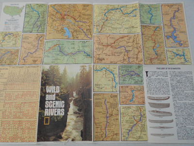 1977  MAP OF WILD AND SCENIC RIVERS NATIONAL GEOGRAPHIC (72)