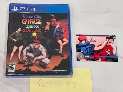 River City Girls Zero (PS4) NEW SEALED W/CARD MINT, RARE US LRG RELEASE!