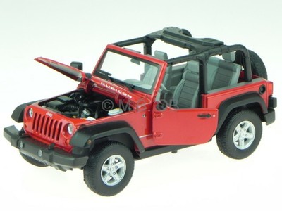 Jeep Wrangler Rubicon offen 2007 red modelcar 22489 Welly 1:24