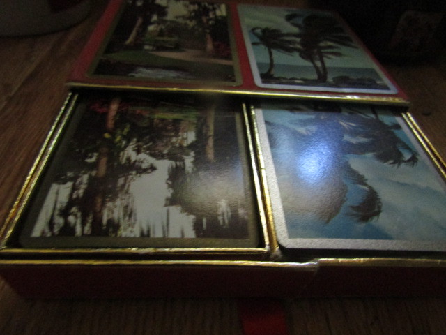 Vintage Hawaiian Palm Trees  Playing Cards