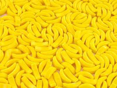 Bananaheads Yellow Banana Candy Runts Four Pounds Buffet Bulk 4lbs 