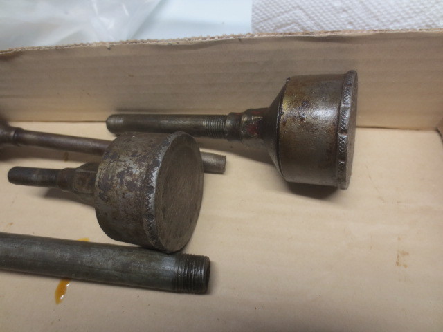 20 vtg/antique Stationary Engine Steel Iron Grease Cups