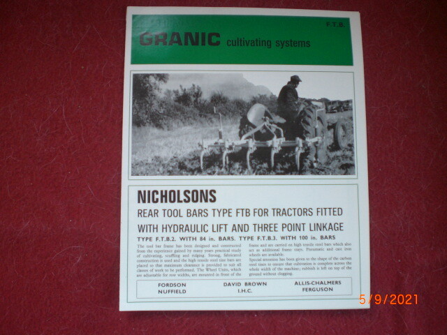 Brochure   Granic  Cultivating Systems  Nicholsons