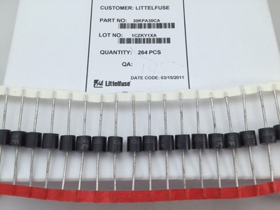 30KPA30CA Littelfuse, 30kW 30 VWM 55.2 VC 548.9 Amp, TVS Diode, Bidirectional