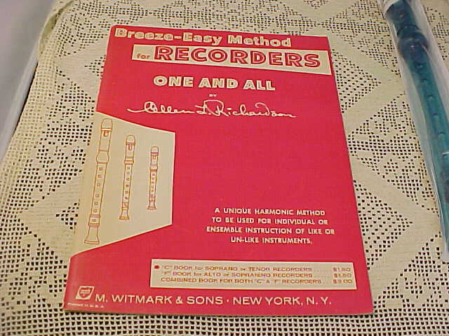 Music Recorders Lot of 3 Items 2 Lyons Flutes and One Book Breeze Easy Method