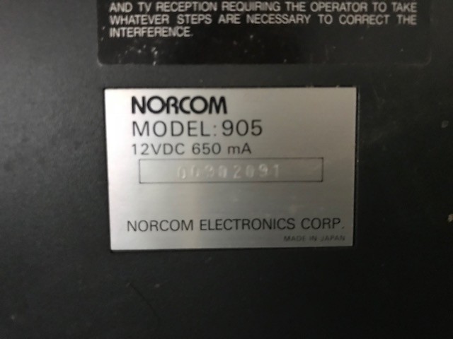 Norcom 905 Minicassette Transcriber w/ Headphones Microprocessor Controlled