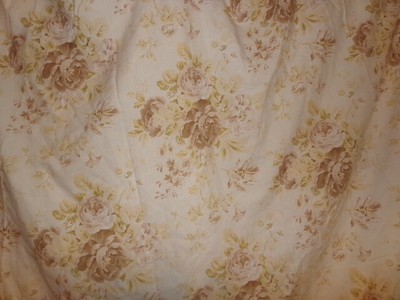 Pottery Barn Linen Floral Quilt Full Queen Smoke Gray 2 Euro Shams