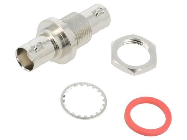 112433 Kupplung Bnc-Buchse,Beiderseitig Gerade 50Î© Delrin (Pom) Amphenol