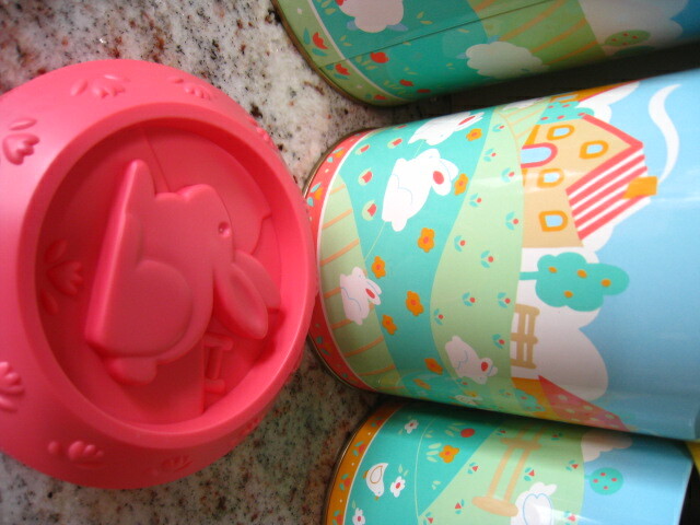 3 Nesting Tins Canister Set Metal Tin Easter/Srping Rabbit Lamb Chicken~Sweet