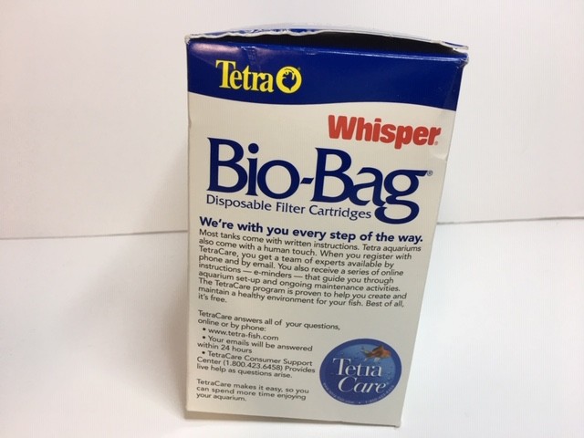 TETRA WHISPER MEDIUM BIO-BAG DISPOSABLE FILTER CARTRIDGE 8-PACK NEW