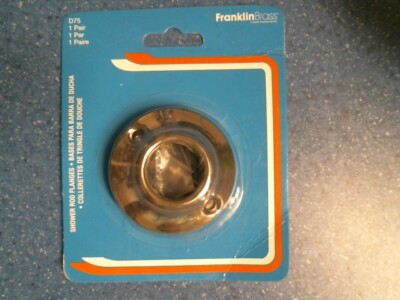 Franklin Brass D75, Shower Rod Flanges, 1 Pair, FREE SHIPPING 