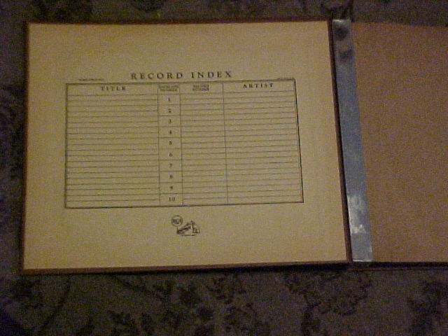 Brown RCA Victor 78-RPM Album Book Holds 10-Records
