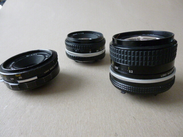 3  Nikon Lenses--- 50mm/1.8 -- 45mm/2.8 -- 24mm/2.8 --Reduced!