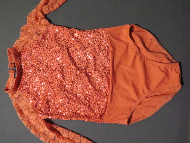 PINK LACE LONG SLEEVE LEOTARD SHORTS BALLET JAZZ HALLOWEEN COSTUME ADULT S 3 PC