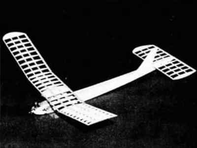 PDF File on USB RC Model Airplane Plans: Aerolance 1/2A Powered Free flight 44''
