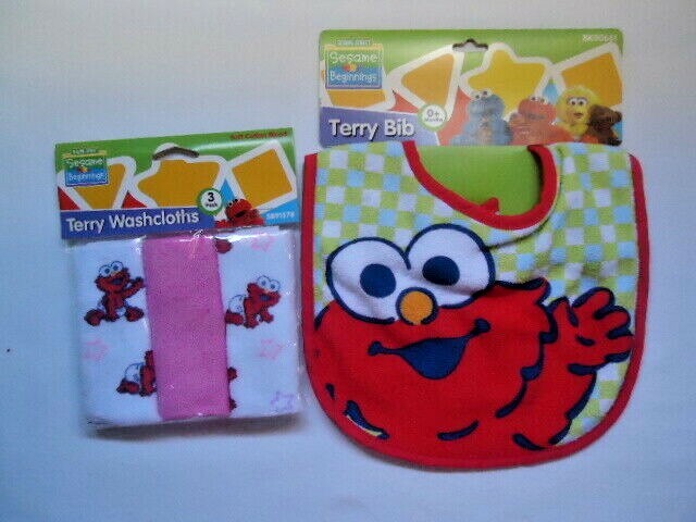 Baby Shower Gift Elmo Sesame Street Lot Of 4