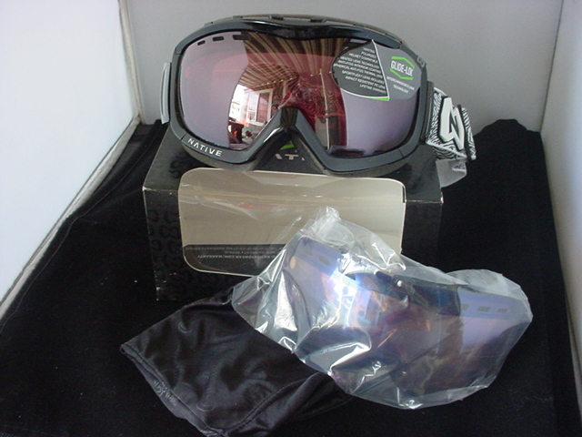 NATIVE  Kicker 404 602 801 WATER or Snow Goggles NEW IRON BLACK  FRAME $149.00