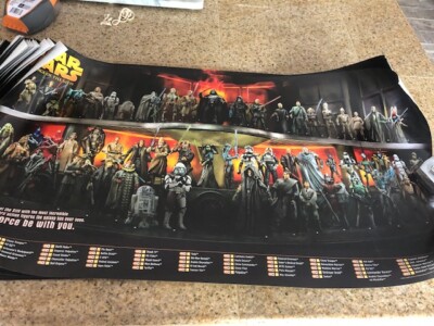 STAR WARS TOY HASBRO  COMIC CON  poster  17'' x 31''