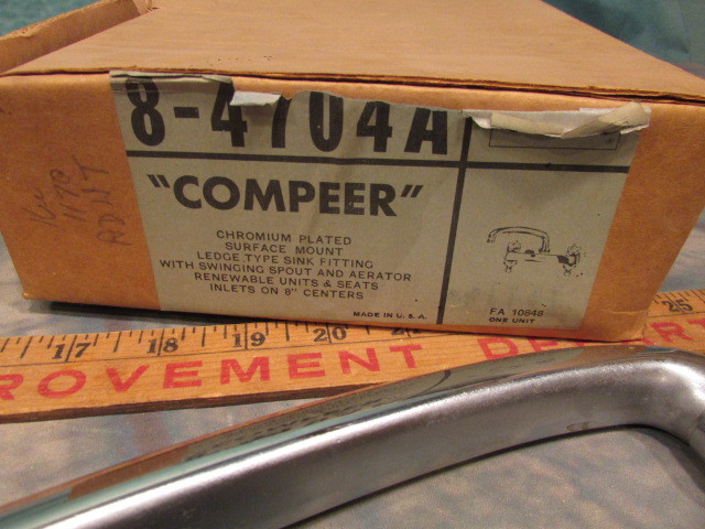 Vintage Crane NOS Faucet Part Repair plumbing 8 inch compeer 8-4704A