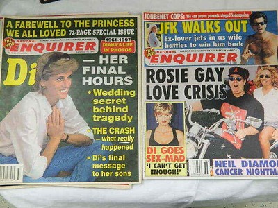 Princess Diana '97 & '98 Luxury Lifestyles Royal Monthly Vol 7 #8 Tabloids 97 99
